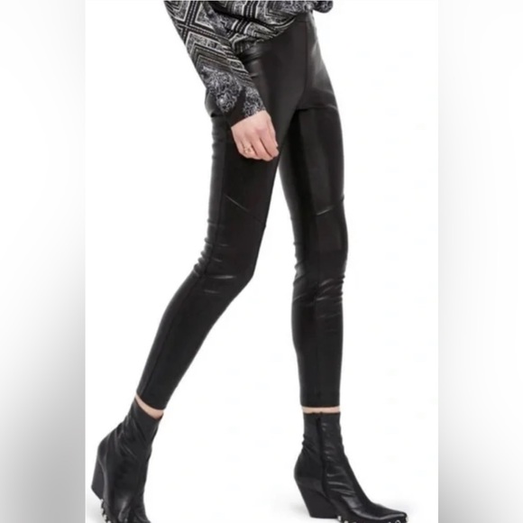 Free People Faux-Leather Leggings - Picture 7 of 7